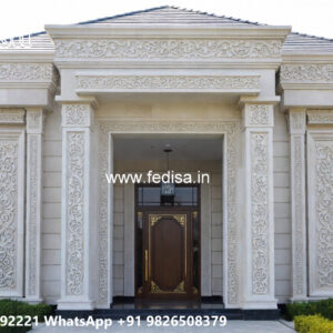 Classic House Design with Elegant Outdoor Lighting No-6064