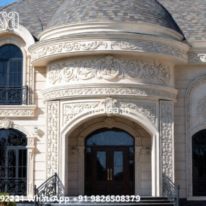 Classic House Design with Elegant Glass Windows No-6087