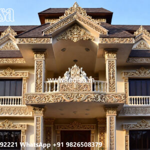 Classic House Design with Beautiful Garden Decor No-6094