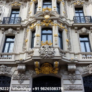 Classic House Design with Luxury Exterior Landscaping No-6131