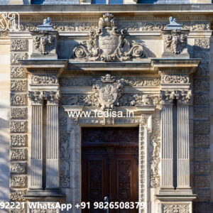 Classic Villa Design with Decorative Pillar Details No-6164