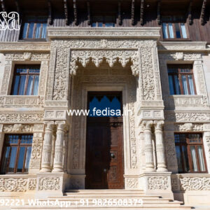 Classic Villa Design with Beautiful Balcony Railings No-6223