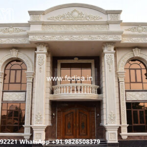 Luxury House Design with Grand Entrance and Elevation No-6308