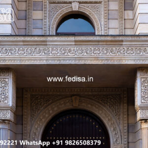 Luxury House Design with Grand Entrance Door Ideas No-6414