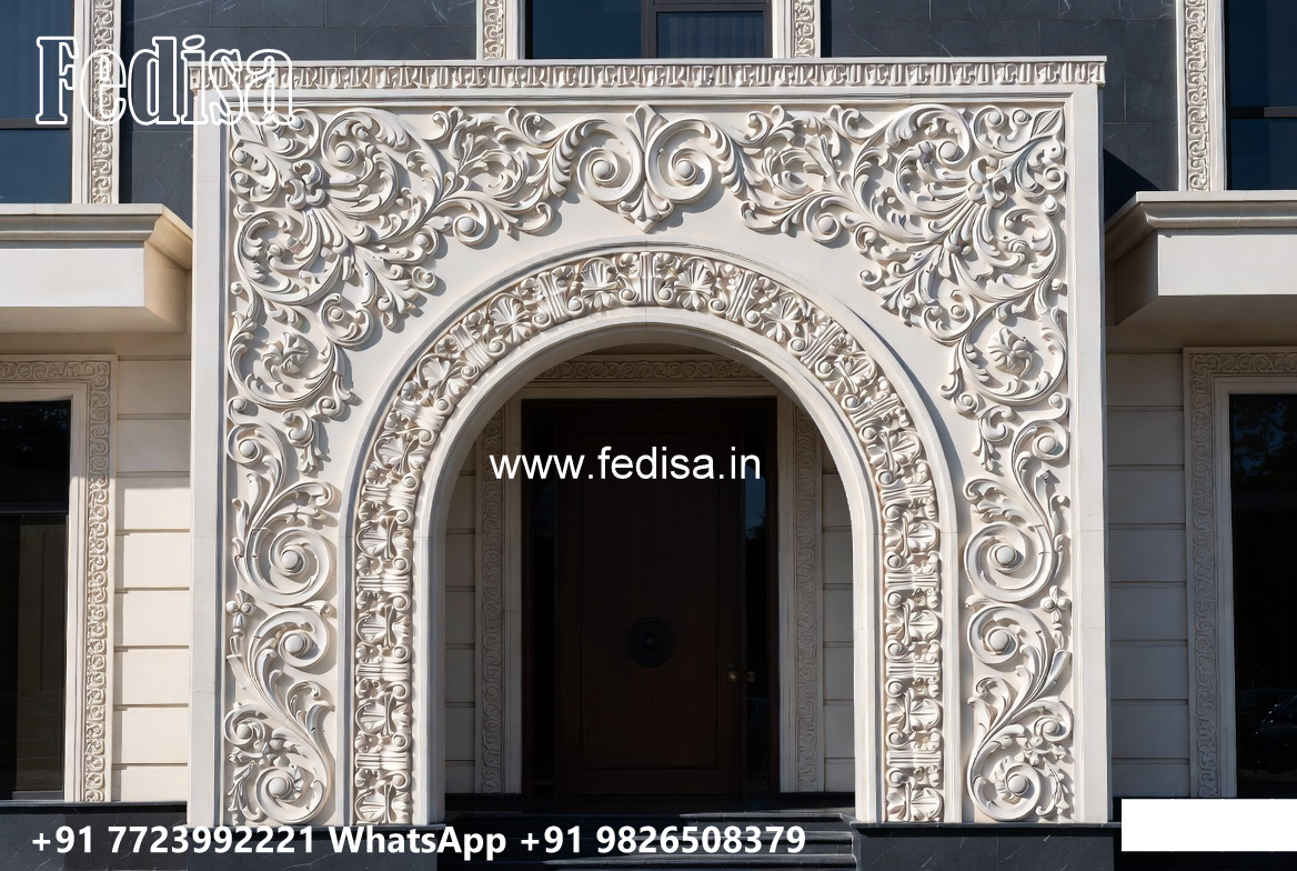Classic House Design with Beautiful Garden Landscape No-6471