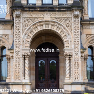 Classic House Design with Decorative Pillar Concepts No-6473