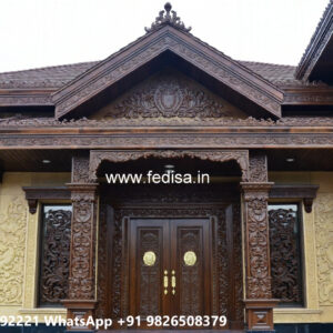Classic House Design with Elegant Front Yard Ideas No-6498