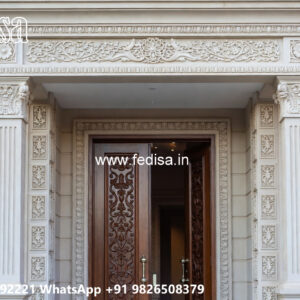 Classic House Design with Decorative Iron Railings No-6536