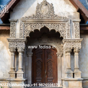 Classic Villa Design with Decorative Pillar Details No-6614