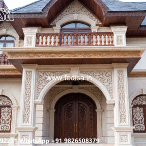 Classic Villa Design with Beautiful Roof Architecture No-6629