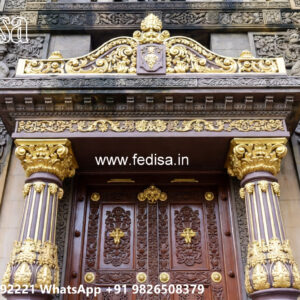 Classic Villa Design with Elegant Home Entrance No-6649