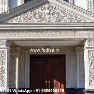 Classic Villa Design with Beautiful Garden Pathways No-6695