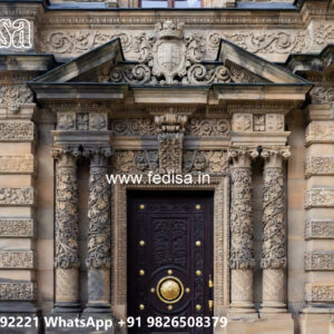 Classic Villa Design with Elegant Decorative Pillars No-6709