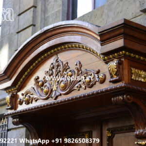 Classic Villa Design with Elegant Entrance Gate Ideas No-6729