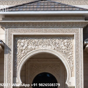 Classic Villa Design with Stylish Front Garden No-6743