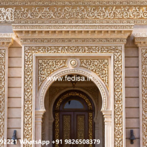 Luxury House Design with Grand Entrance Door Ideas No-6864