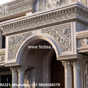 Classic House Design with Decorative Pillar Concepts No-6923