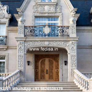 Classic Villa Design with Elegant Home Entrance No-7099