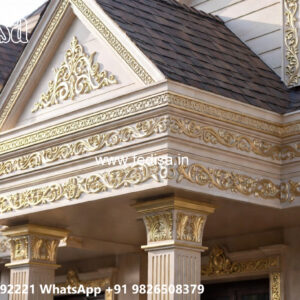 Classic Villa Design with Beautiful Garden Pathways No-7145