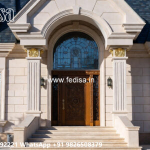 Classic Villa Design with Elegant Decorative Pillars No-7159