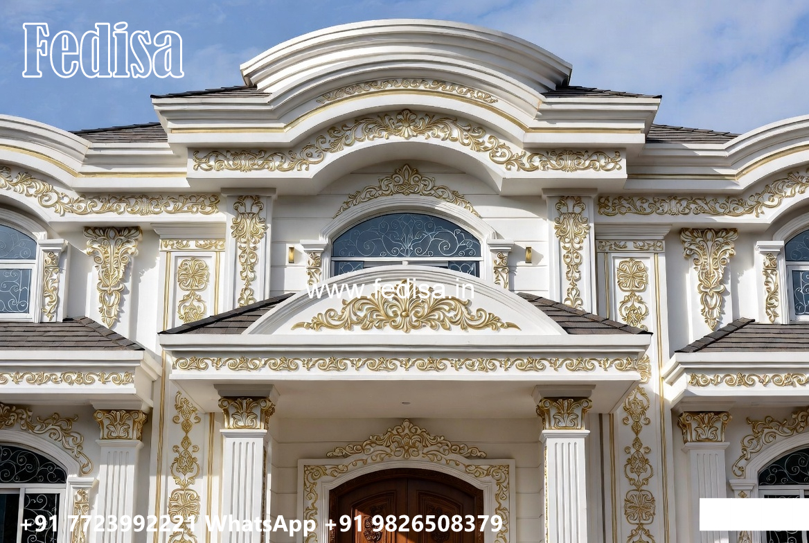 Classic Villa Design with Artistic Wall Decor Ideas No-7162