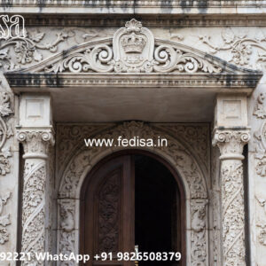 Classic Villa Design with Decorative Stone Cladding No-7174
