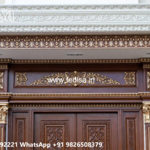 Classic Villa Design with Elegant Entrance Gate Ideas No-7179
