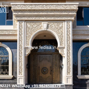 Luxury House Design with Grand Entrance Door Ideas No-7314