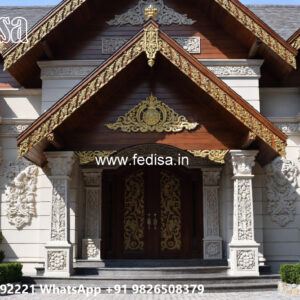 Classic House Design with Elegant Marble Staircase No-7474