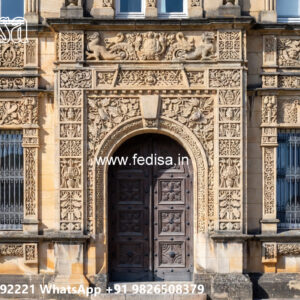 Classic Villa Design with Elegant Home Entrance No-7549