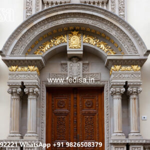 Classic Villa Design with Decorative Wooden Details No-7568