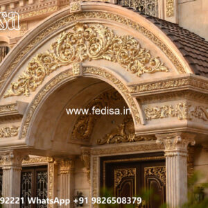 Classic Villa Design with Beautiful Garden Pathways No-7595