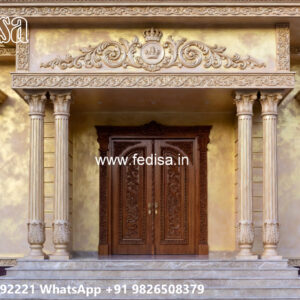 Classic Villa Design with Decorative Stone Cladding No-7624