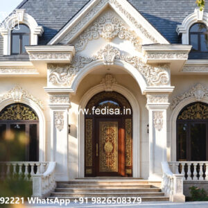 Classic Villa Design with Elegant Courtyard Inspiration No-7639