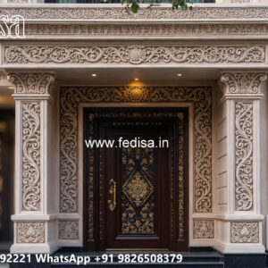 Luxury House Design with Wooden and Marble Finishes No-7671