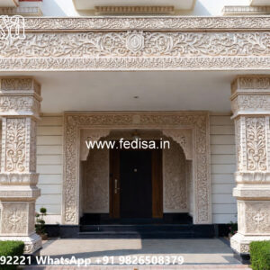 Luxury House Design with Beautiful Stone Exterior No-7772
