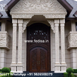 Classic House Design with Decorative Pillar Concepts No-7823