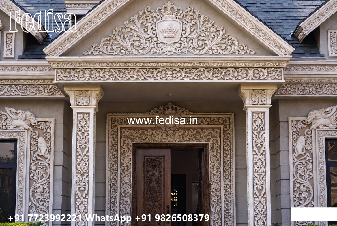 Classic House Design with Elegant Marble Staircase No-7924