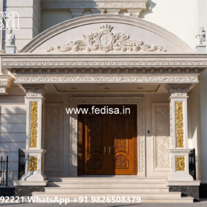 Classic Villa Design with Elegant Home Entrance No-7999