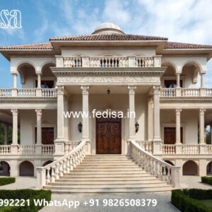 Classic House Design with Beautiful Garden Landscape No-171