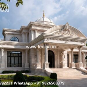 Classic House Design with Elegant Front Yard Ideas No-198