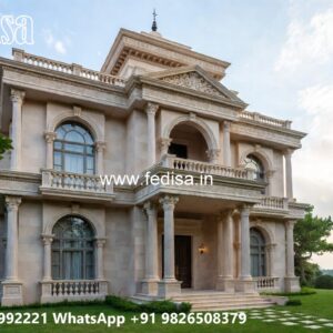 Classic House Design with Decorative Iron Railings No-236