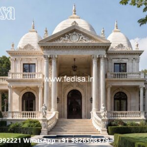 Classic House Design with Beautiful Garden Decor No-244