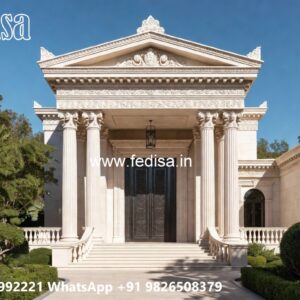 Classic House Design with Rich Marble Decor No-256