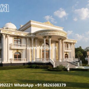 Classic House Design with Elegant Balcony Railings No-257