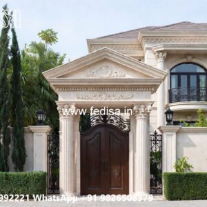 Classic House Design with Elegant Marble Staircase No-274