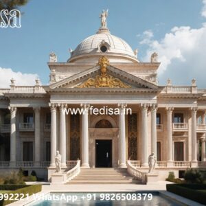 Classic House Design with Luxury Exterior Landscaping No-281