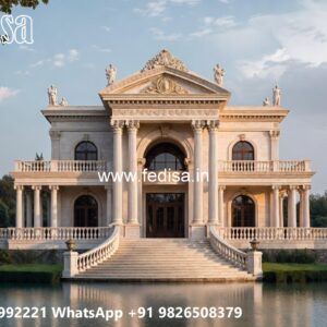 Classic House Design with Beautiful Exterior Gardens No-289