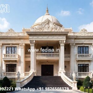 Classic Villa Design with Decorative Pillar Details No-314