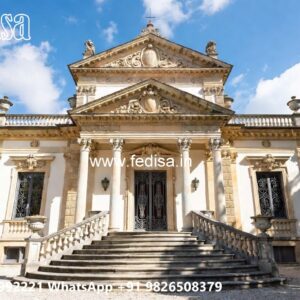 Classic Villa Design with Elegant Staircase Ideas No-319